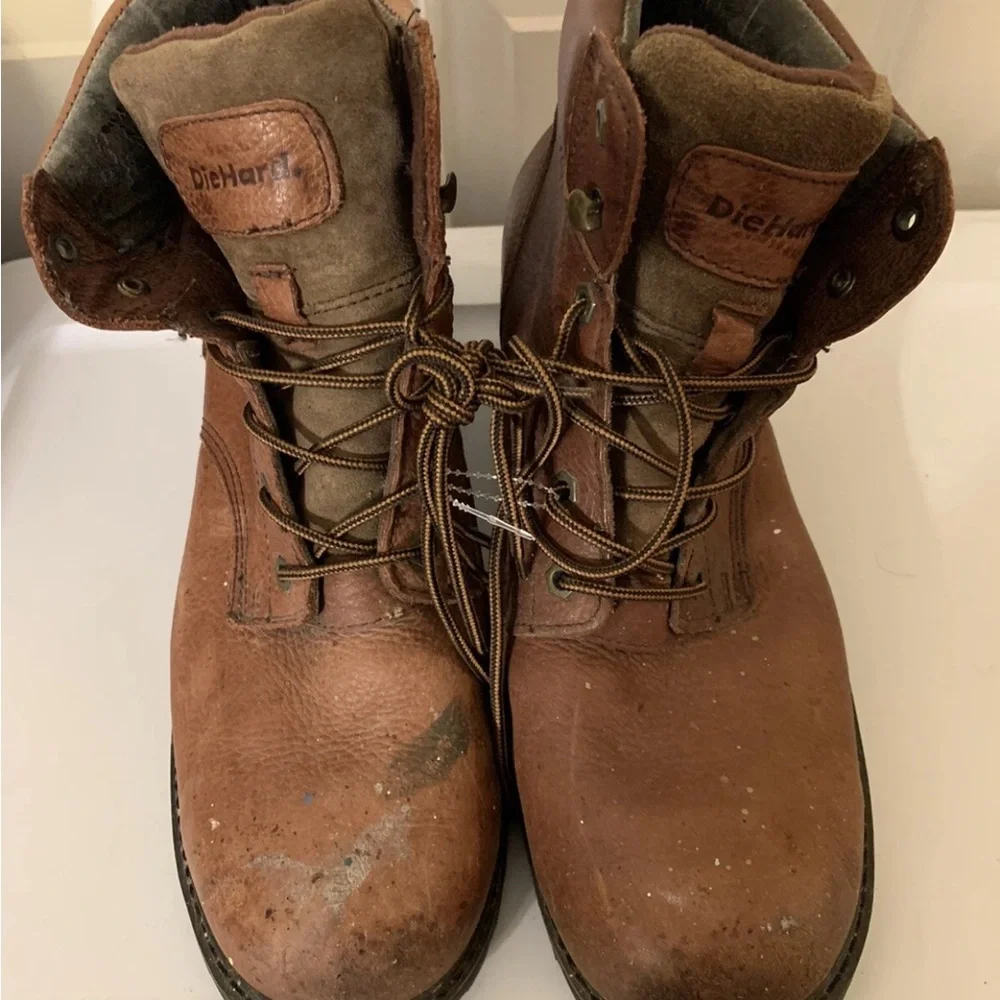 Die Hard Men's‎ sz 13 Oregon Brown Work Boots distressed